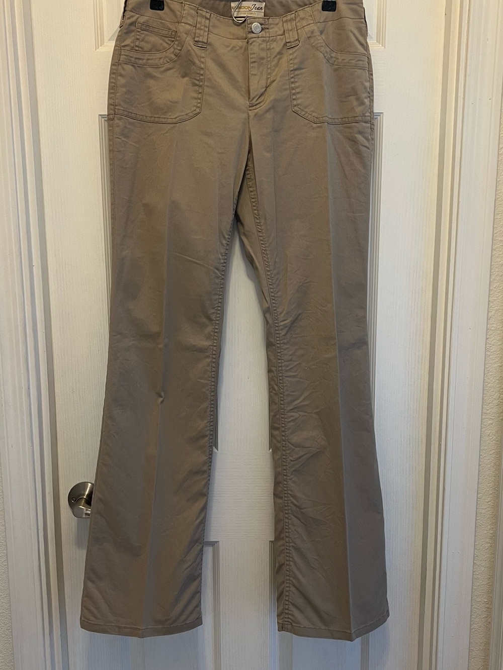 LONDONJEAN Khaki Wide Leg Jeans